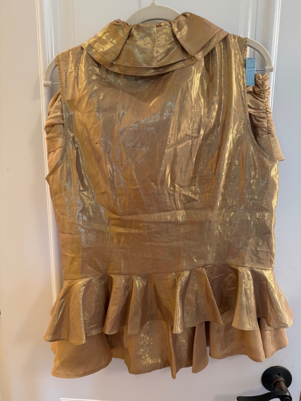 Ralph Lauren gold ruffle top and skirt size 12 - Picture 6 of 6